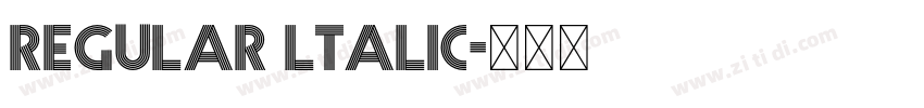 Regular ltalic字体转换